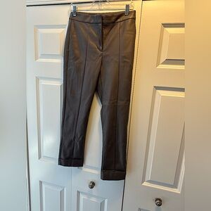 NWT Gray Ann Taylor Faux Leather Pants